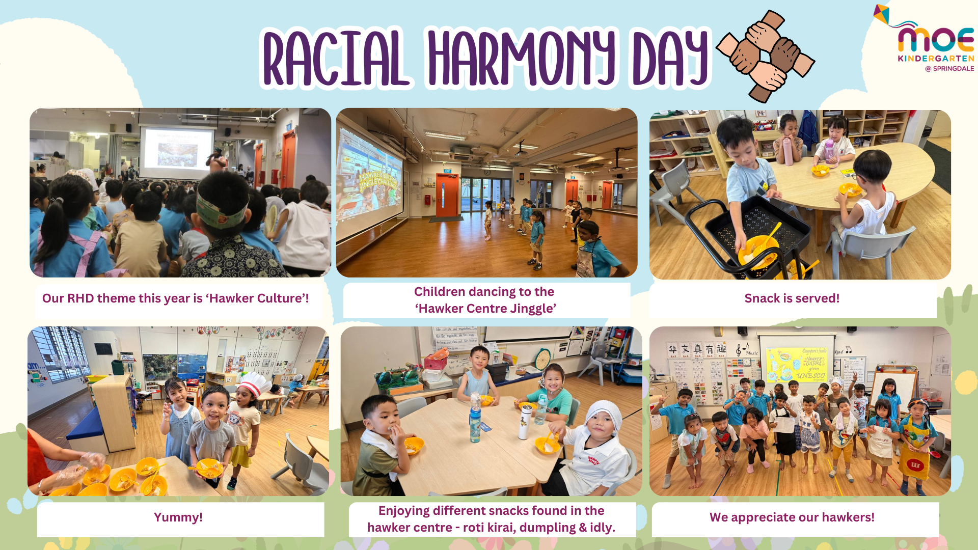 Racial Harmony Day event at MOE Kindergarten.